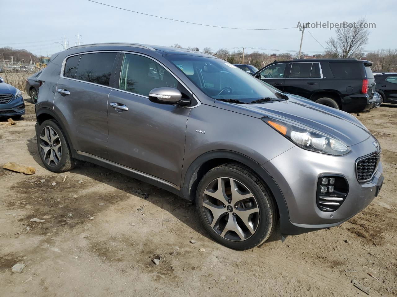 2017 Kia Sportage Sx Серый vin: KNDPRCA69H7095816