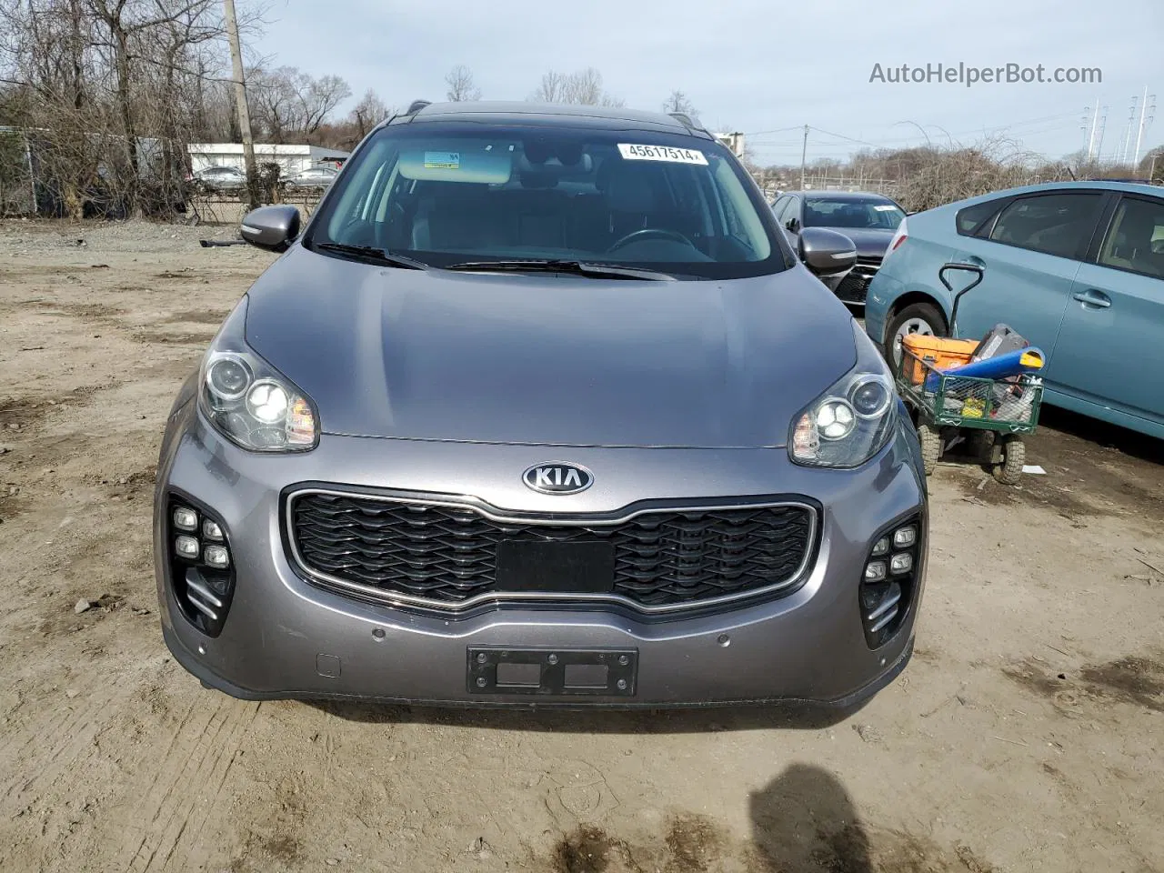 2017 Kia Sportage Sx Серый vin: KNDPRCA69H7095816