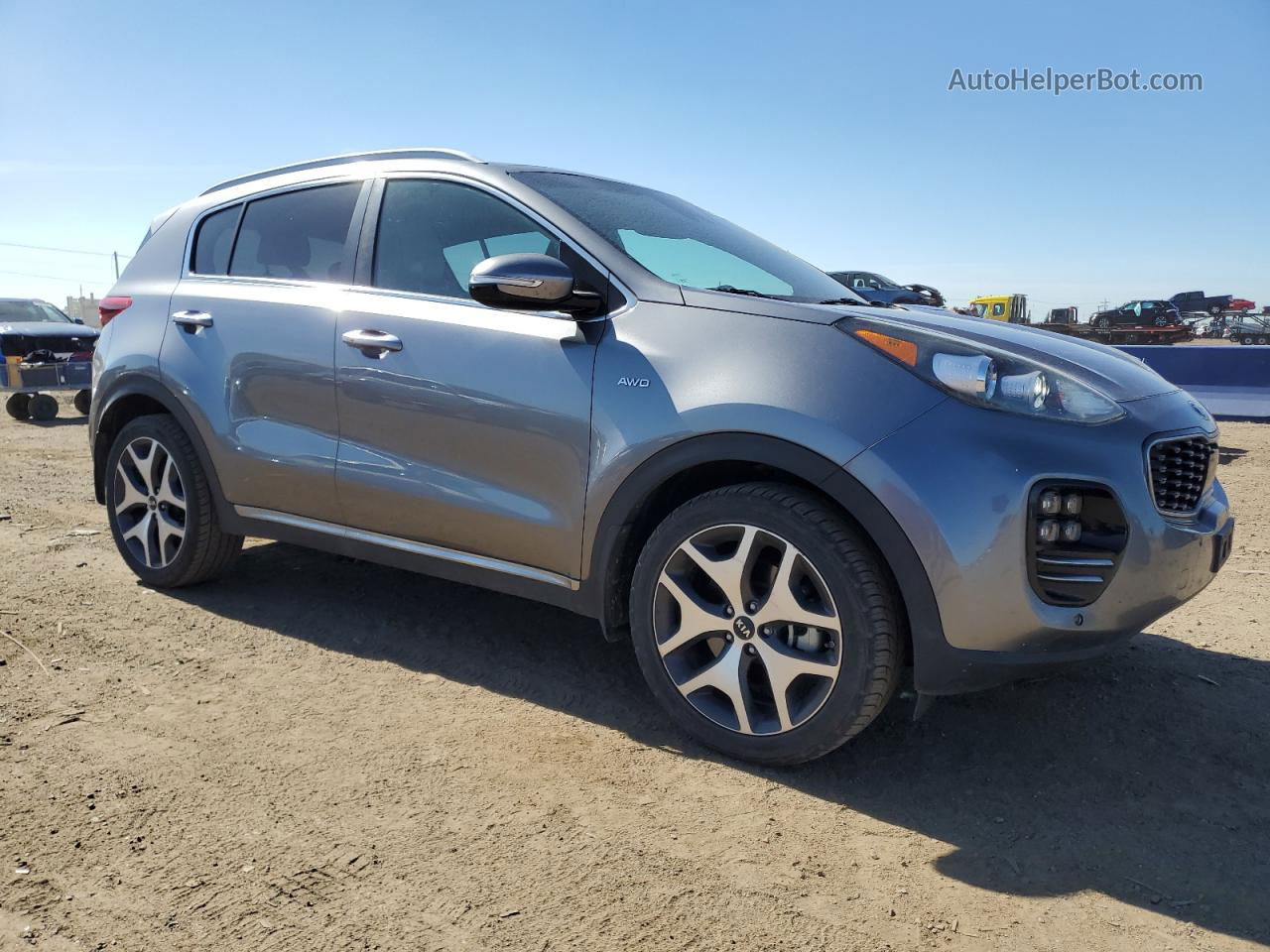 2017 Kia Sportage Sx Gray vin: KNDPRCA6XH7148264