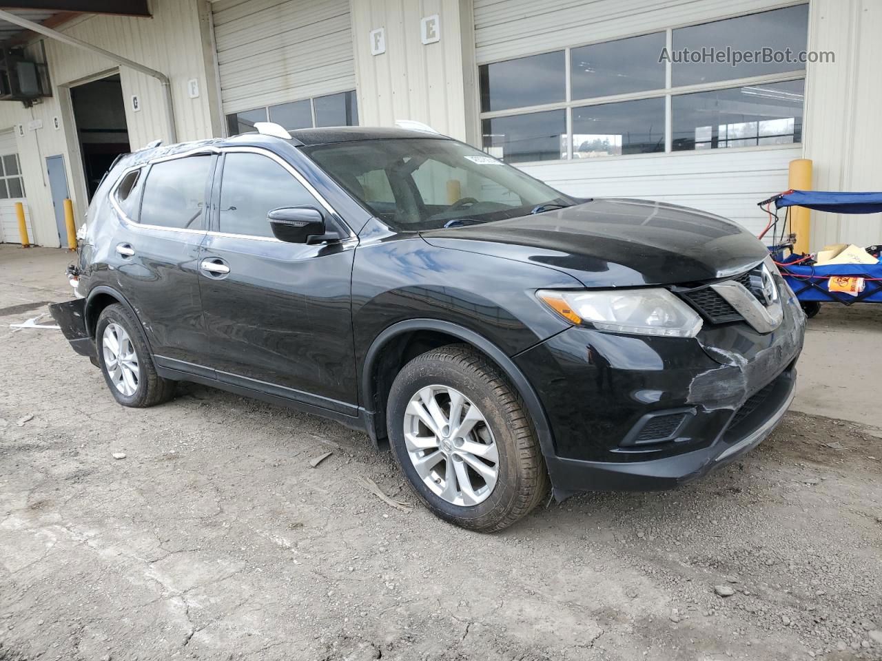 2016 Nissan Rogue S Черный vin: KNMAT2MT0GP616407