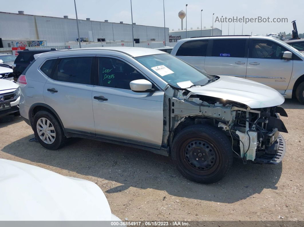 2016 Nissan Rogue S Silver vin: KNMAT2MT0GP622739