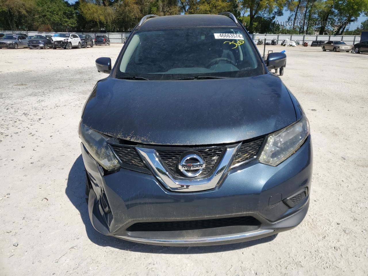 2016 Nissan Rogue S Blue vin: KNMAT2MT0GP636401