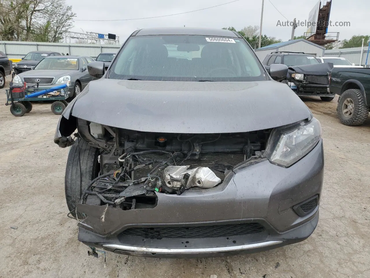 2016 Nissan Rogue S Gray vin: KNMAT2MT0GP702400