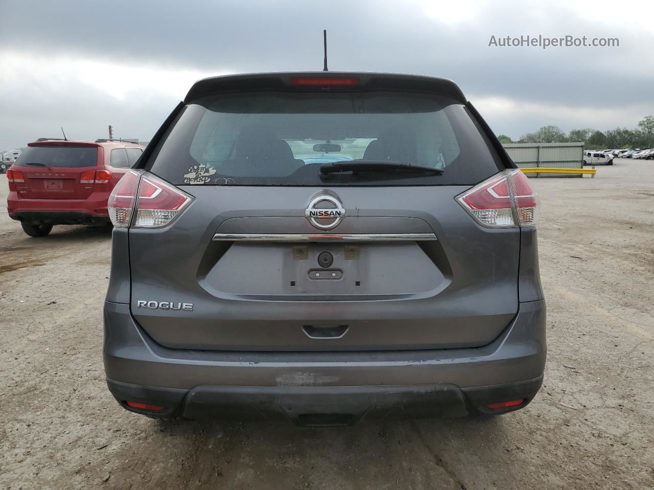 2016 Nissan Rogue S Gray vin: KNMAT2MT0GP702400