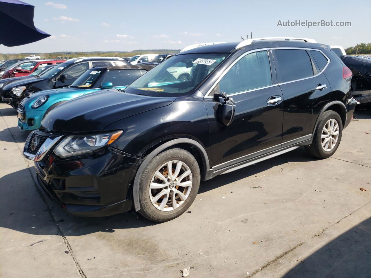 2018 Nissan Rogue S Black vin: KNMAT2MT0JP519070