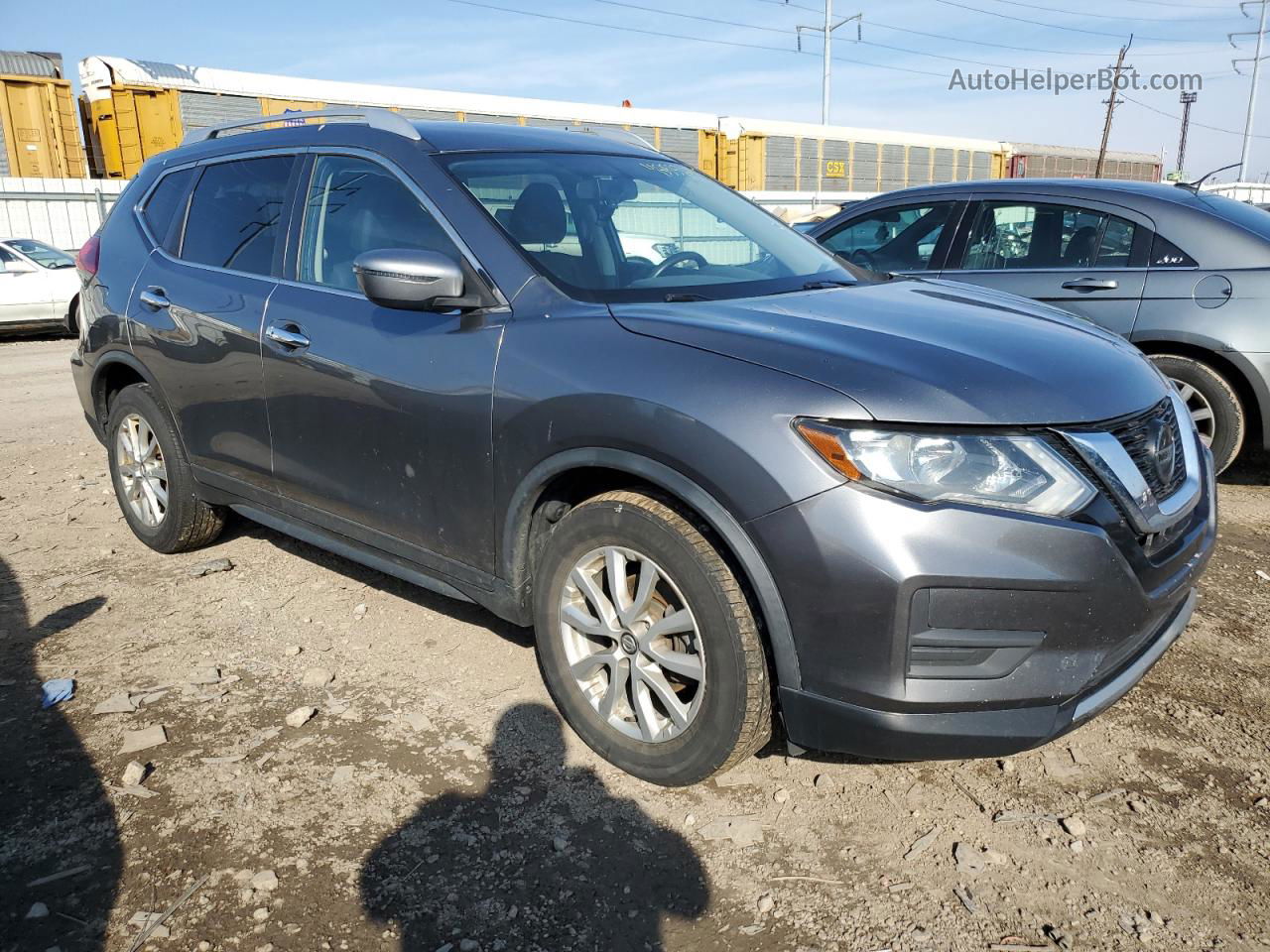 2018 Nissan Rogue S Gray vin: KNMAT2MT0JP535656