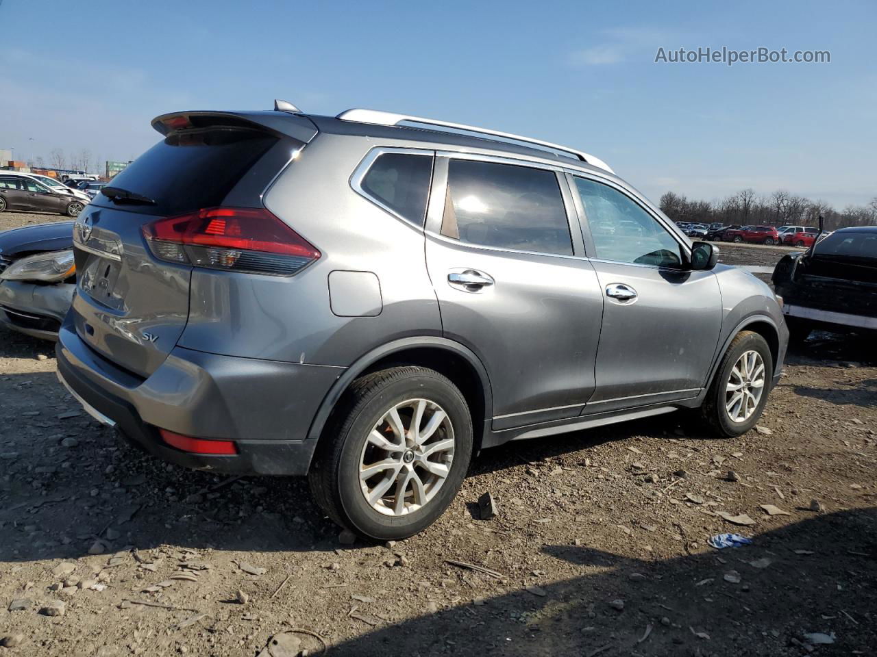 2018 Nissan Rogue S Gray vin: KNMAT2MT0JP535656