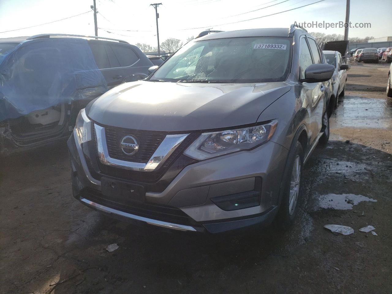 2018 Nissan Rogue S Gray vin: KNMAT2MT0JP566356