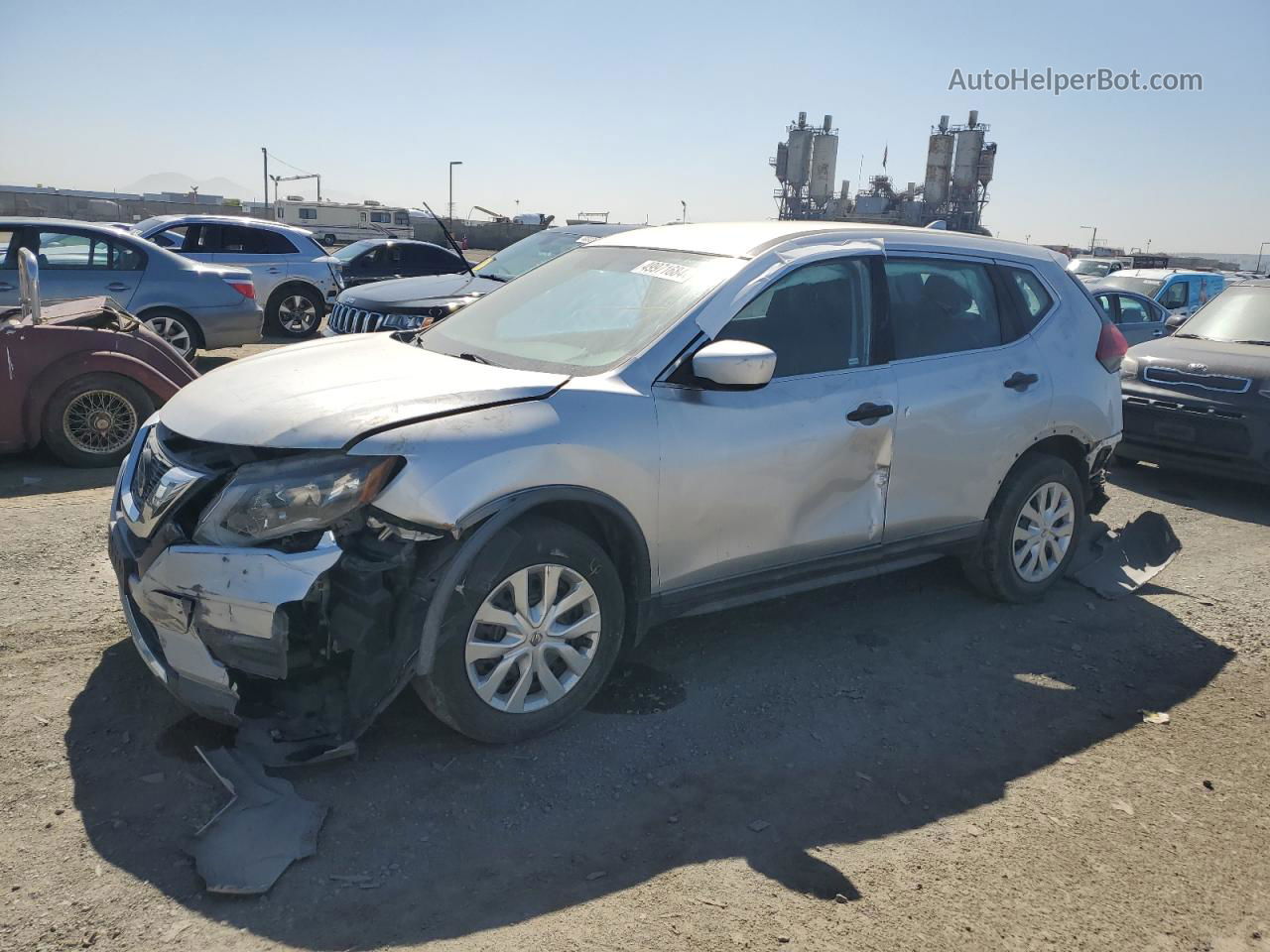 2018 Nissan Rogue S Silver vin: KNMAT2MT0JP588633