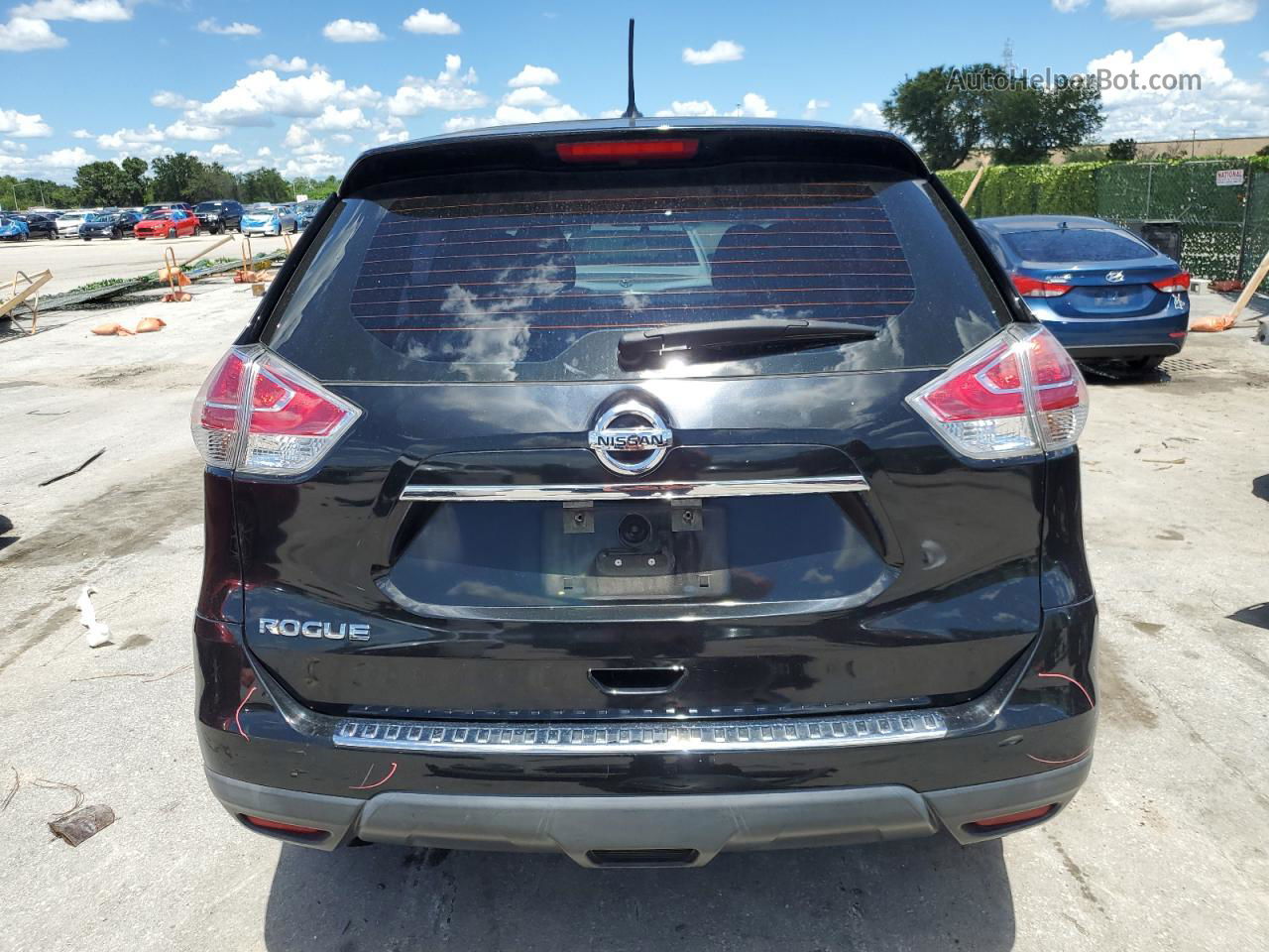 2016 Nissan Rogue S Black vin: KNMAT2MT1GP731419