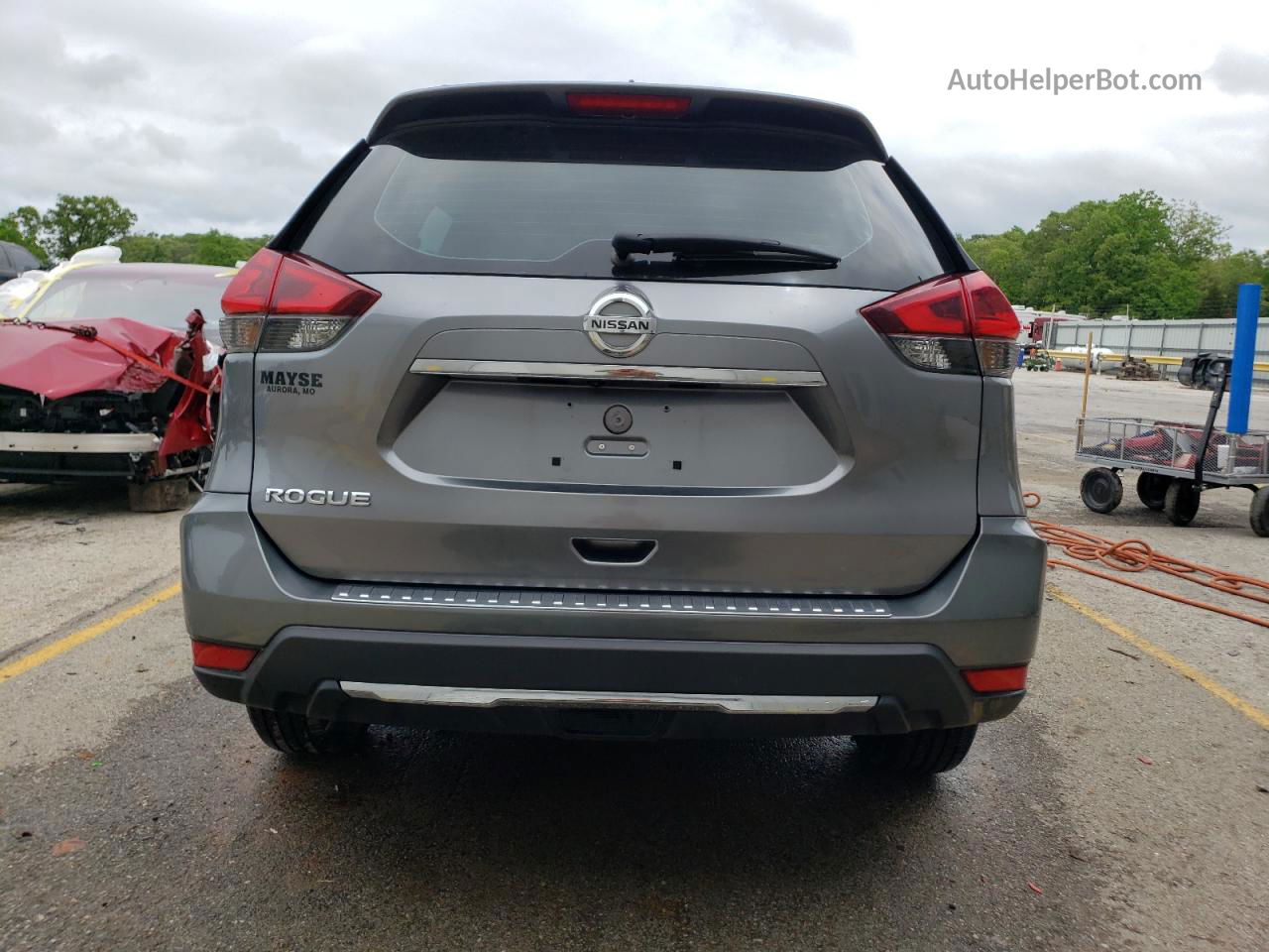 2018 Nissan Rogue S Gray vin: KNMAT2MT1JP617637