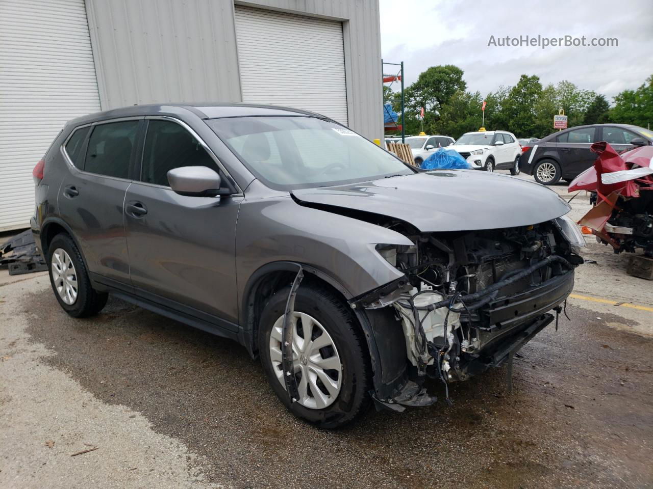 2018 Nissan Rogue S Gray vin: KNMAT2MT1JP617637