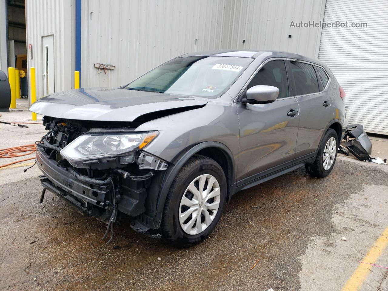 2018 Nissan Rogue S Gray vin: KNMAT2MT1JP617637