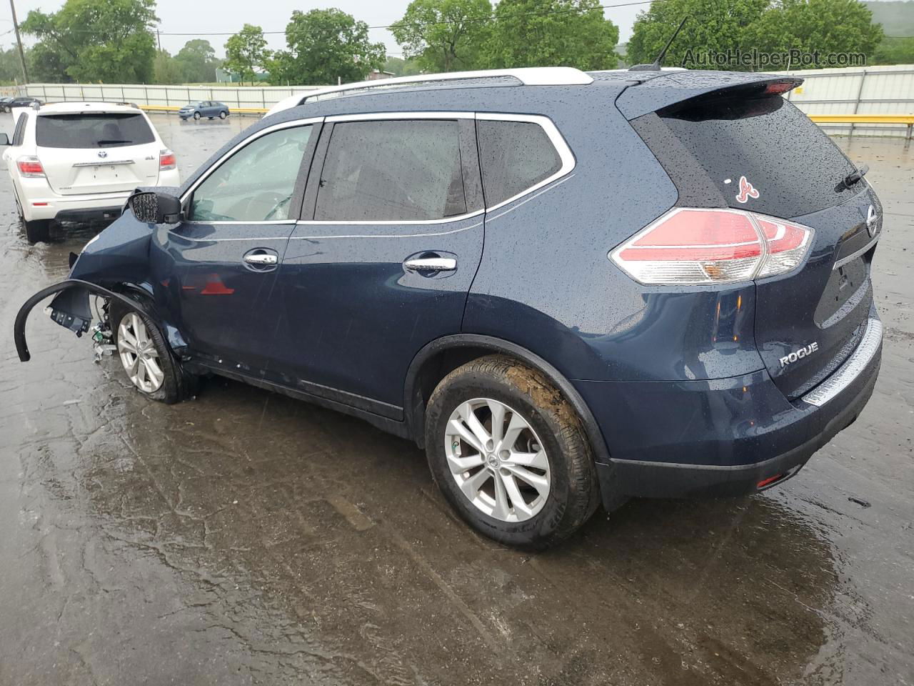 2016 Nissan Rogue S Blue vin: KNMAT2MT2GP623777