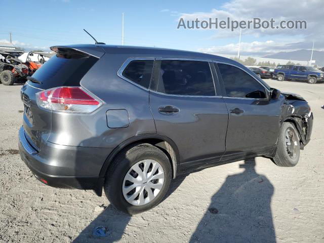 2016 Nissan Rogue S Gray vin: KNMAT2MT2GP641213