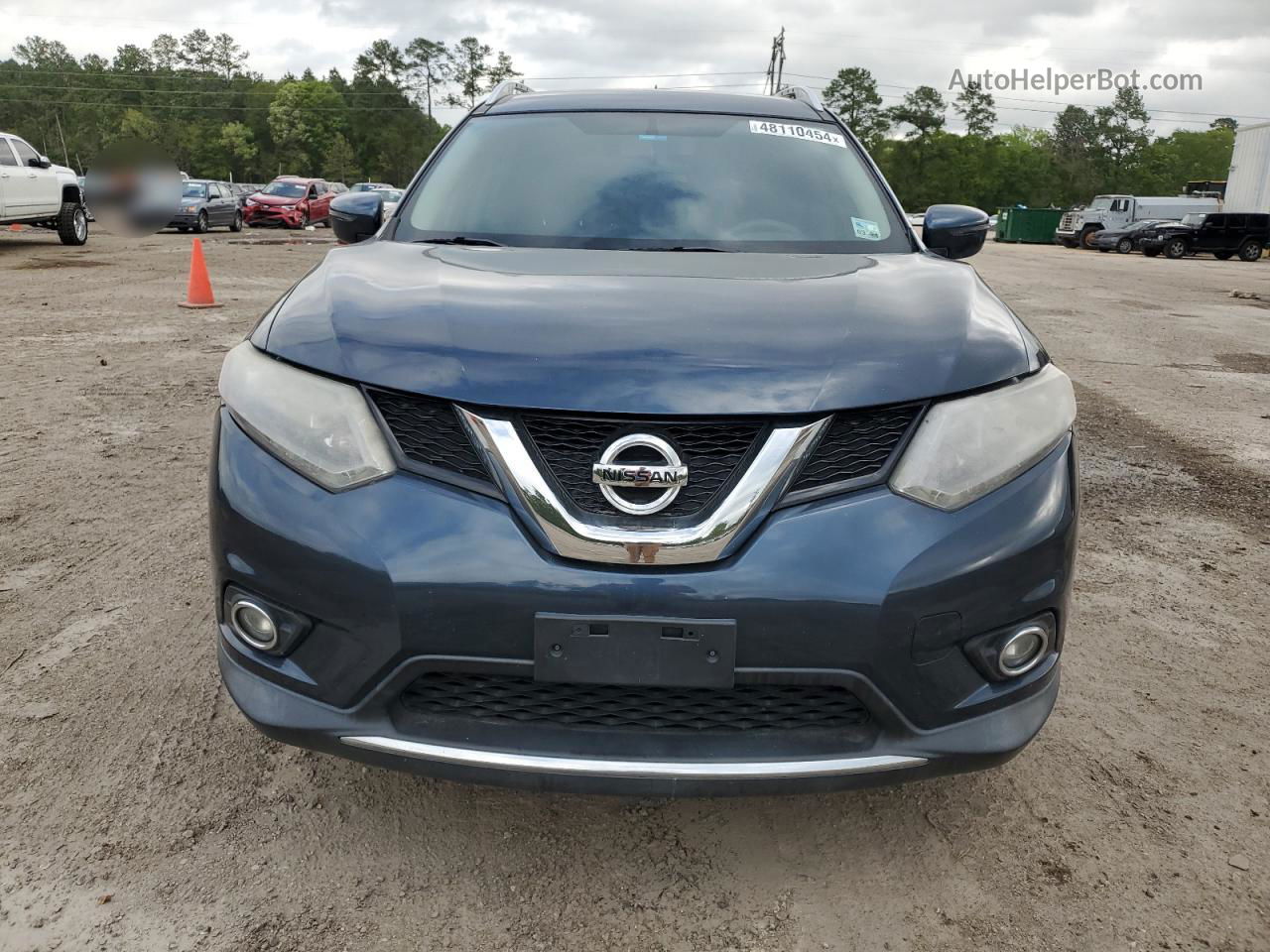 2016 Nissan Rogue S Blue vin: KNMAT2MT2GP656780