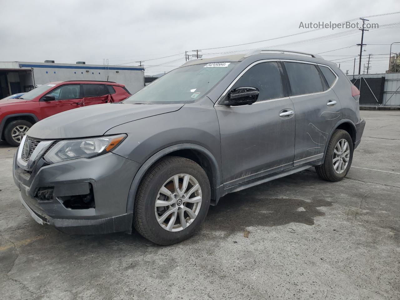 2018 Nissan Rogue S Gray vin: KNMAT2MT2JP594658