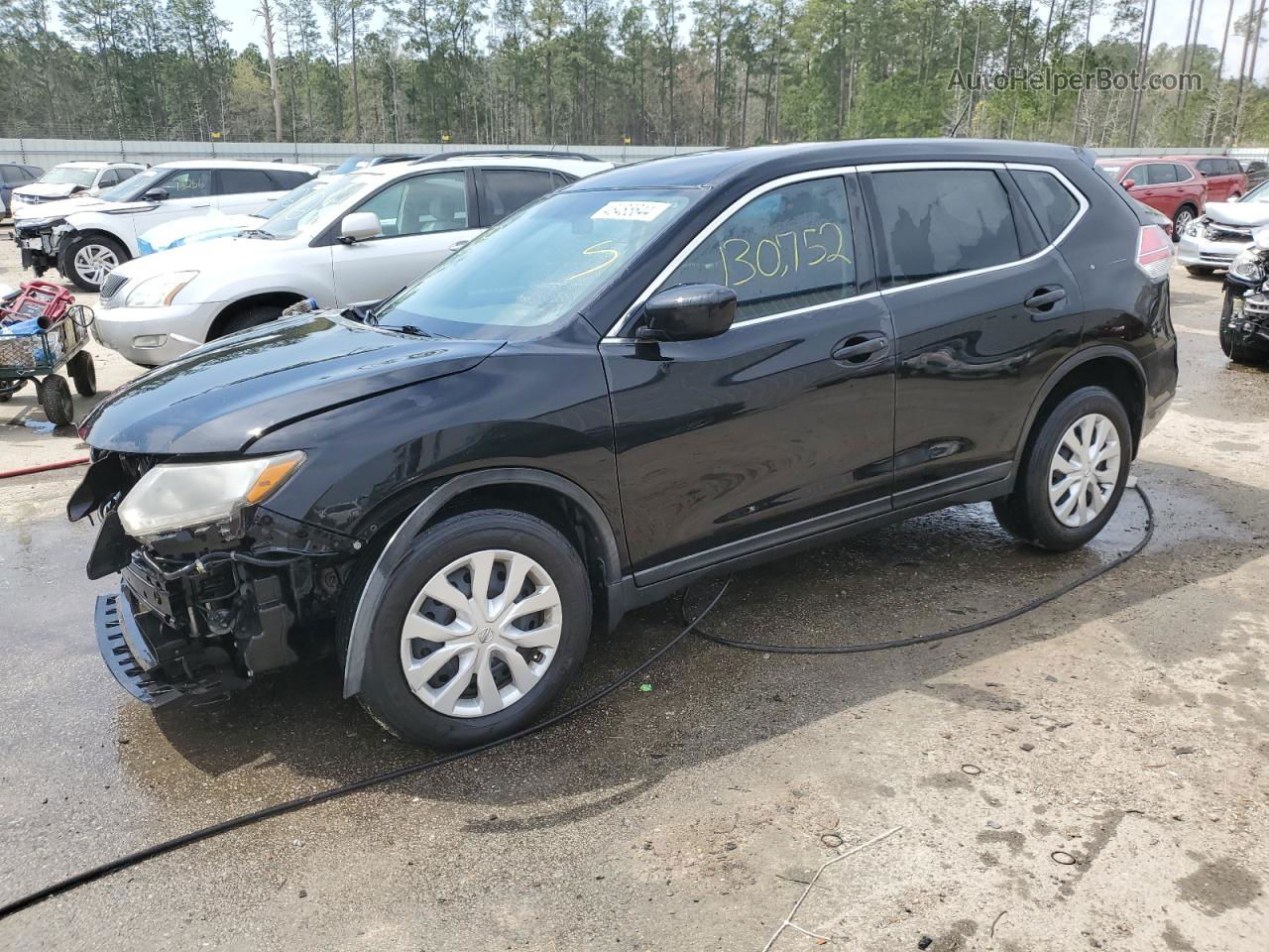 2016 Nissan Rogue S Синий vin: KNMAT2MT3GP597304