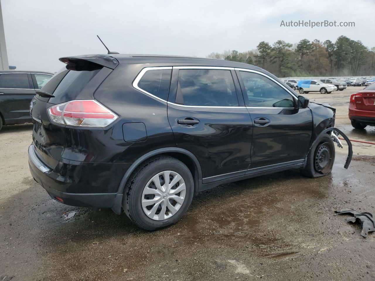 2016 Nissan Rogue S Blue vin: KNMAT2MT3GP597304