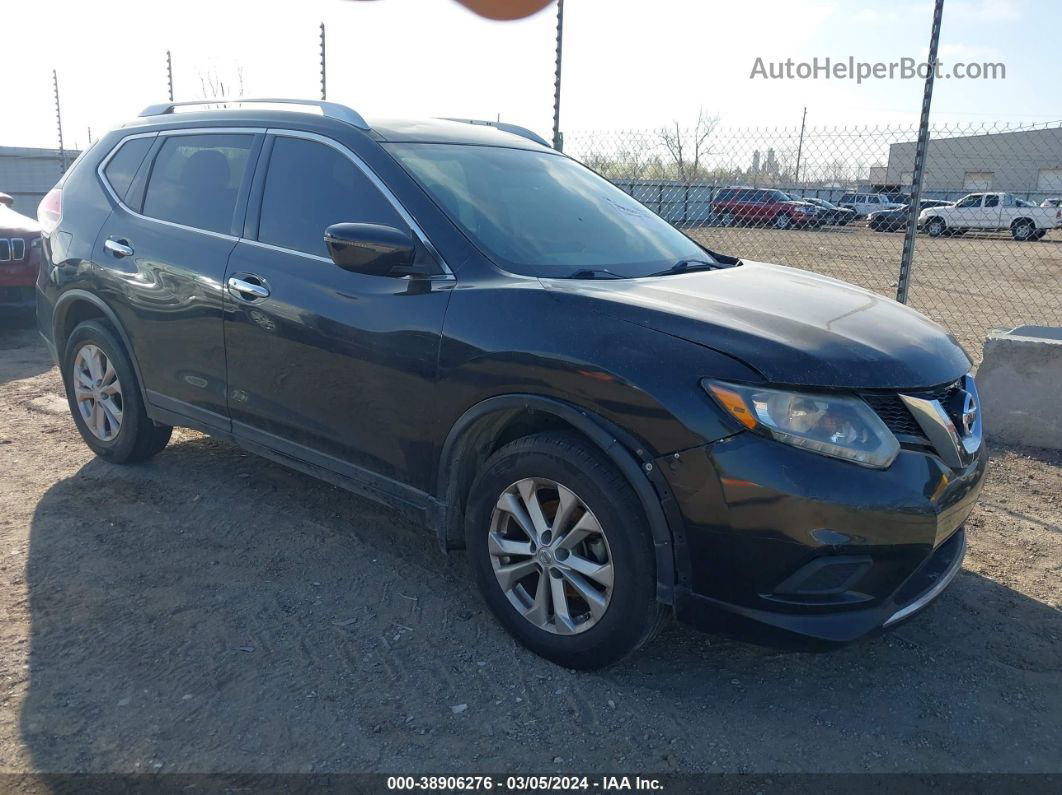 2016 Nissan Rogue Sv Black vin: KNMAT2MT3GP629118