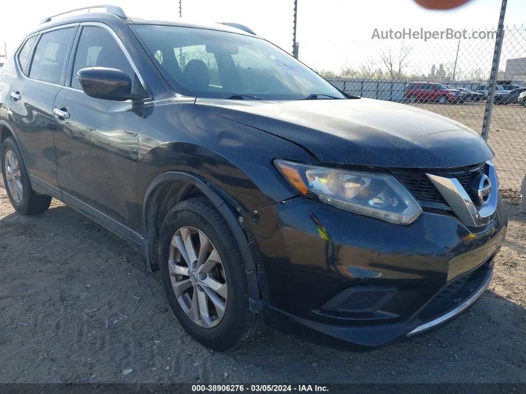 2016 Nissan Rogue Sv Black vin: KNMAT2MT3GP629118