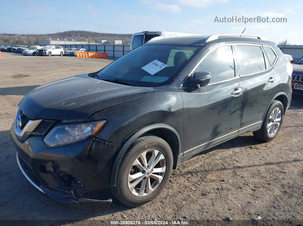 2016 Nissan Rogue Sv Black vin: KNMAT2MT3GP629118