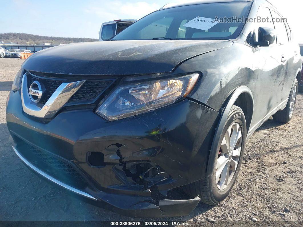 2016 Nissan Rogue Sv Black vin: KNMAT2MT3GP629118