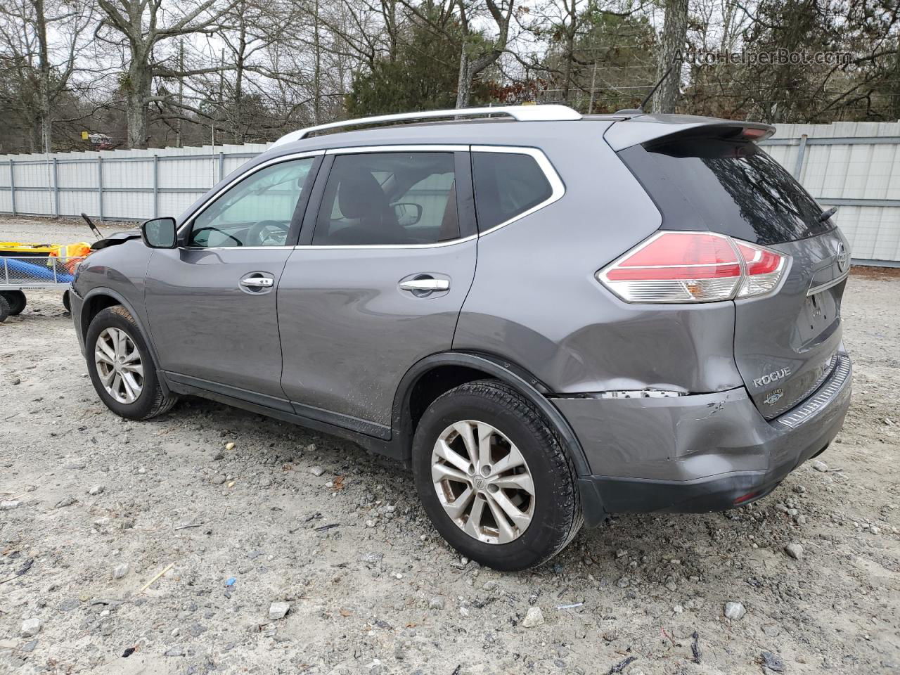 2016 Nissan Rogue S Gray vin: KNMAT2MT3GP660076