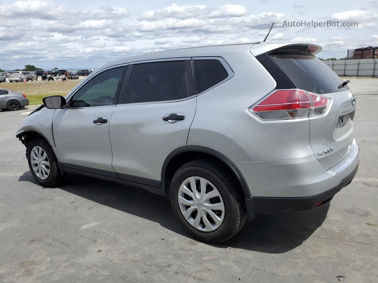 2016 Nissan Rogue S Серебряный vin: KNMAT2MT3GP660207