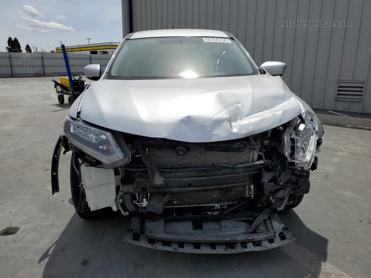 2016 Nissan Rogue S Серебряный vin: KNMAT2MT3GP660207