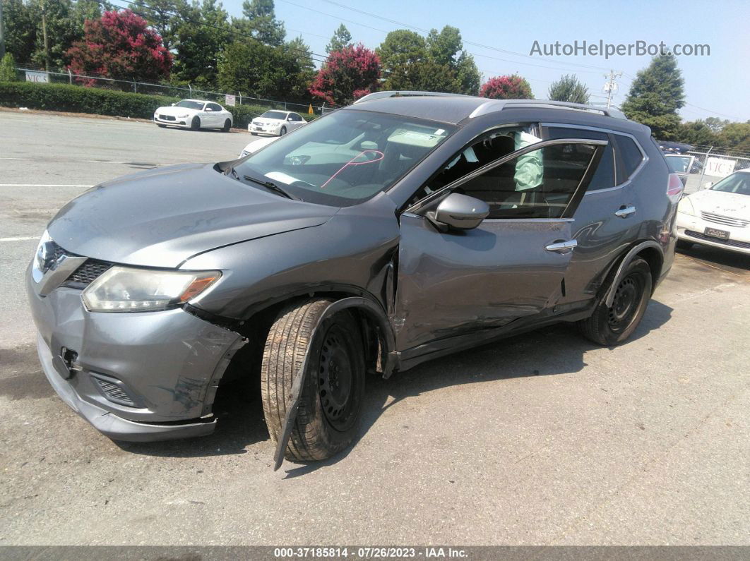 2016 Nissan Rogue S Gray vin: KNMAT2MT3GP679937