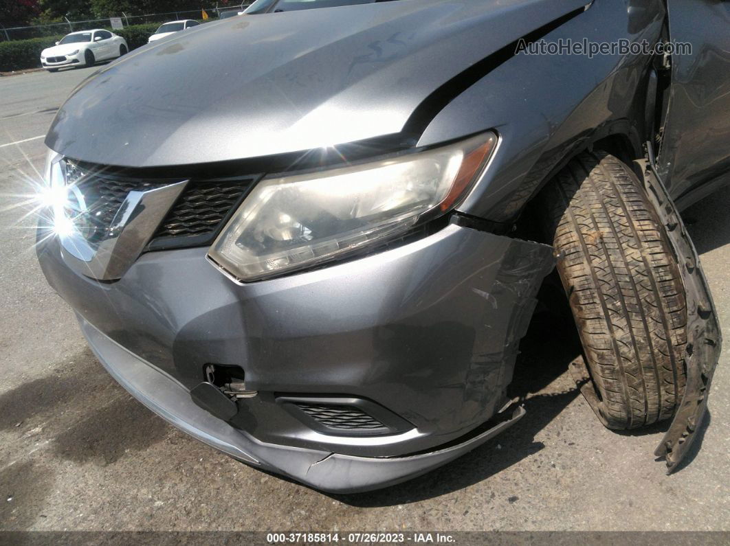 2016 Nissan Rogue S Gray vin: KNMAT2MT3GP679937