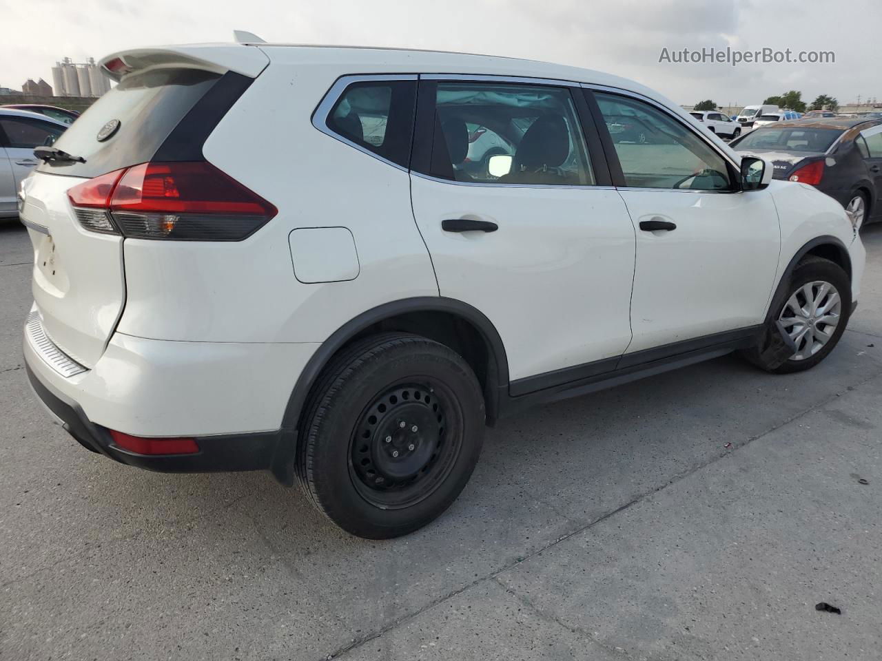 2018 Nissan Rogue S White vin: KNMAT2MT3JP580610