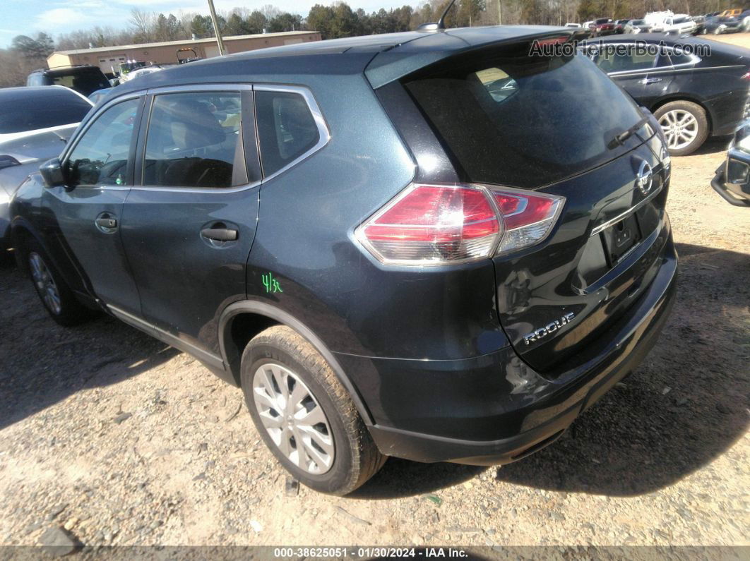 2016 Nissan Rogue S/sl/sv Blue vin: KNMAT2MT4GP704506