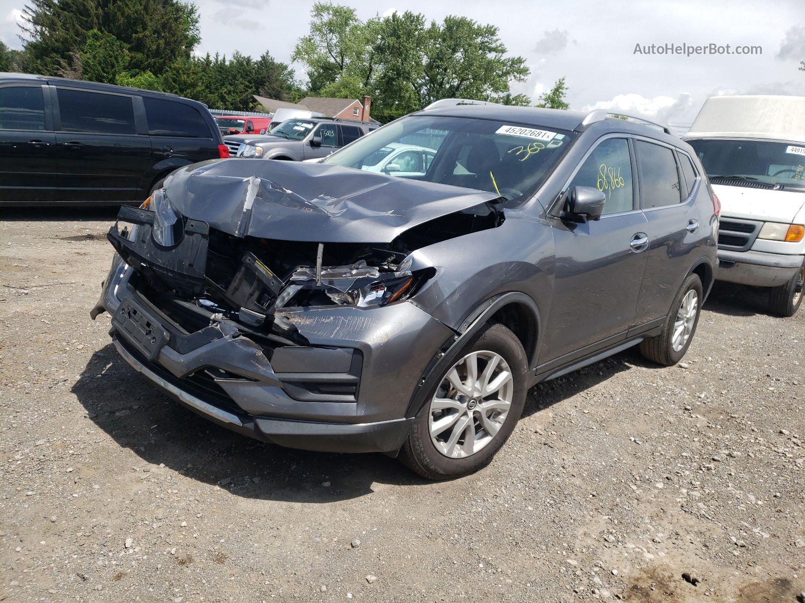 2017 Nissan Rogue S Gray vin: KNMAT2MT4HP500449