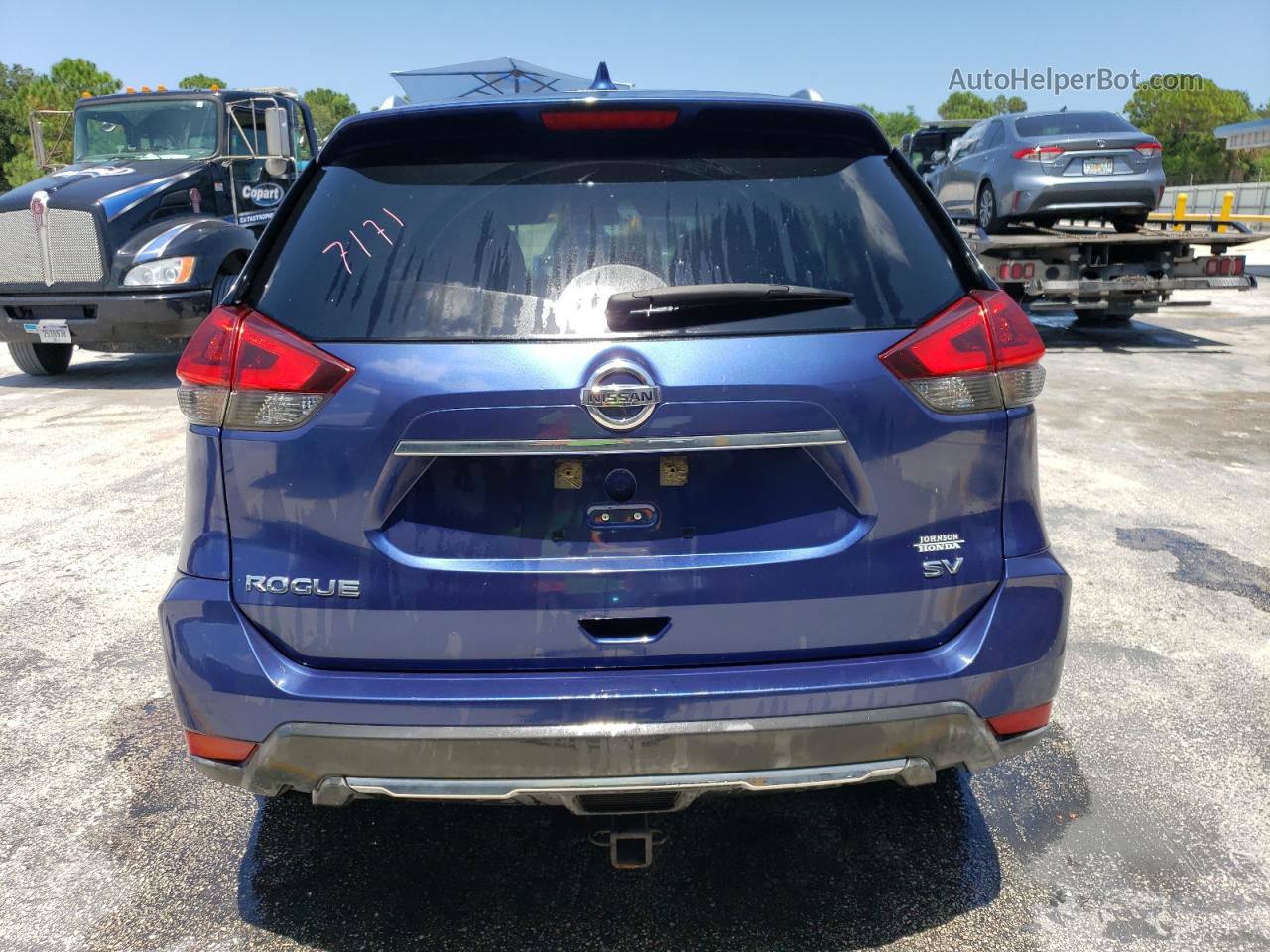 2018 Nissan Rogue S Blue vin: KNMAT2MT4JP559393