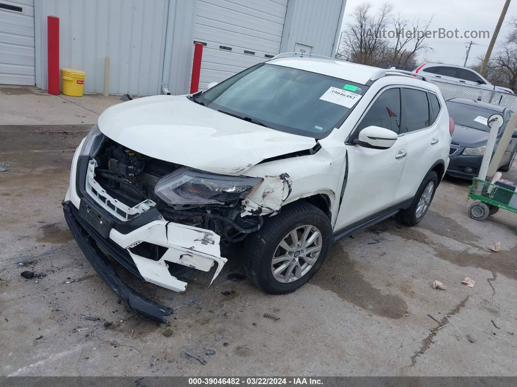 2018 Nissan Rogue Sv White vin: KNMAT2MT4JP590109