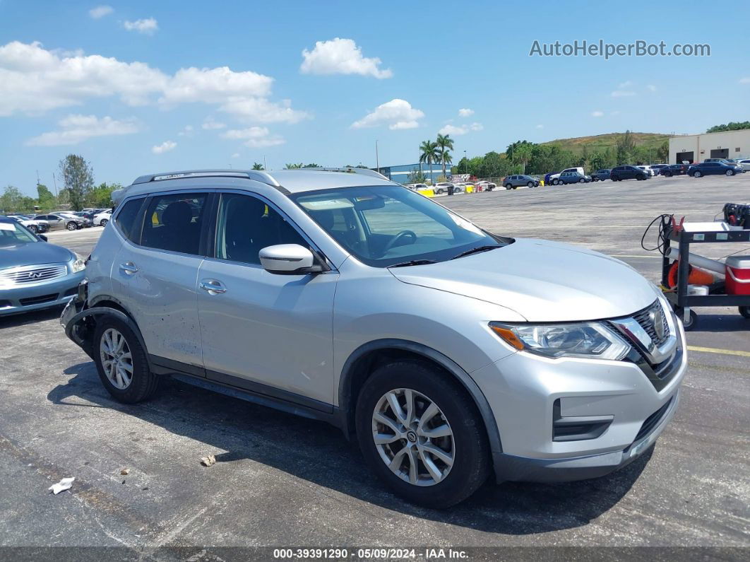 2018 Nissan Rogue Sv Silver vin: KNMAT2MT4JP617471