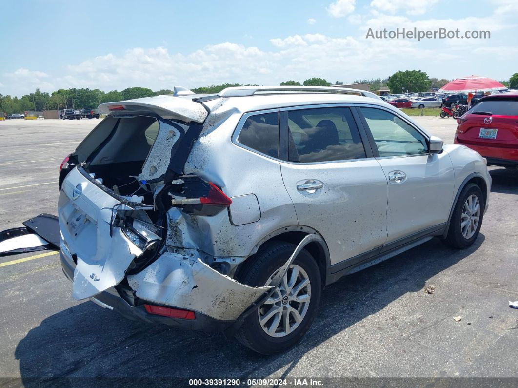 2018 Nissan Rogue Sv Silver vin: KNMAT2MT4JP617471