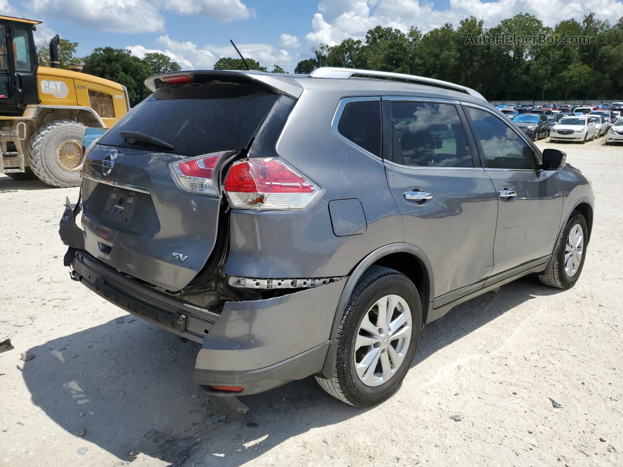 2016 Nissan Rogue S Gray vin: KNMAT2MT5GP661908