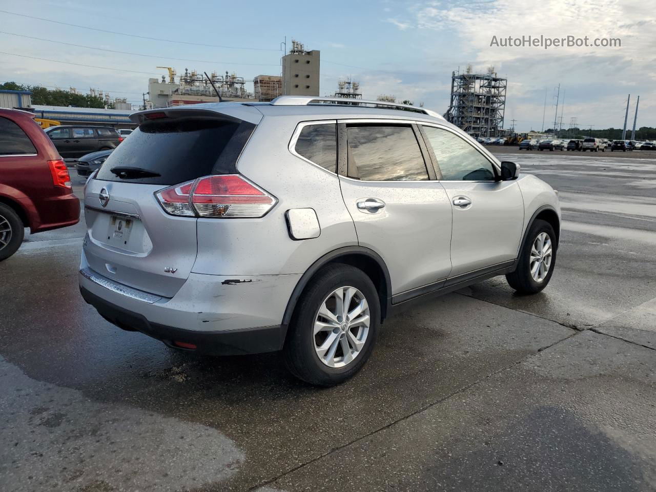 2016 Nissan Rogue S Silver vin: KNMAT2MT5GP721296