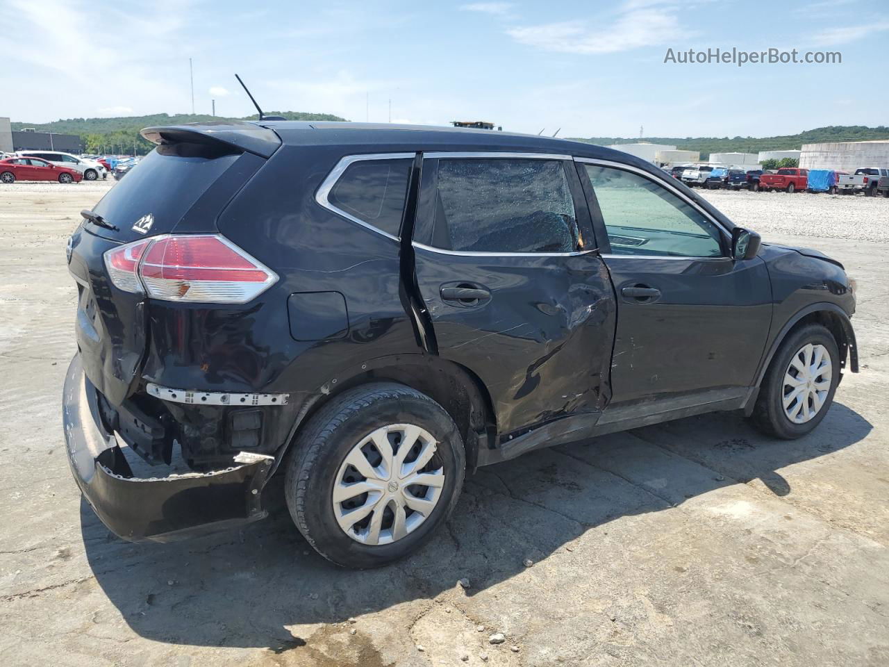 2016 Nissan Rogue S Black vin: KNMAT2MT5GP724974