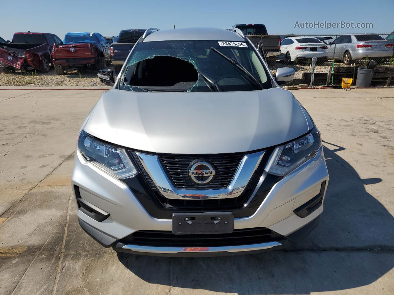 2018 Nissan Rogue S Silver vin: KNMAT2MT5JP523499