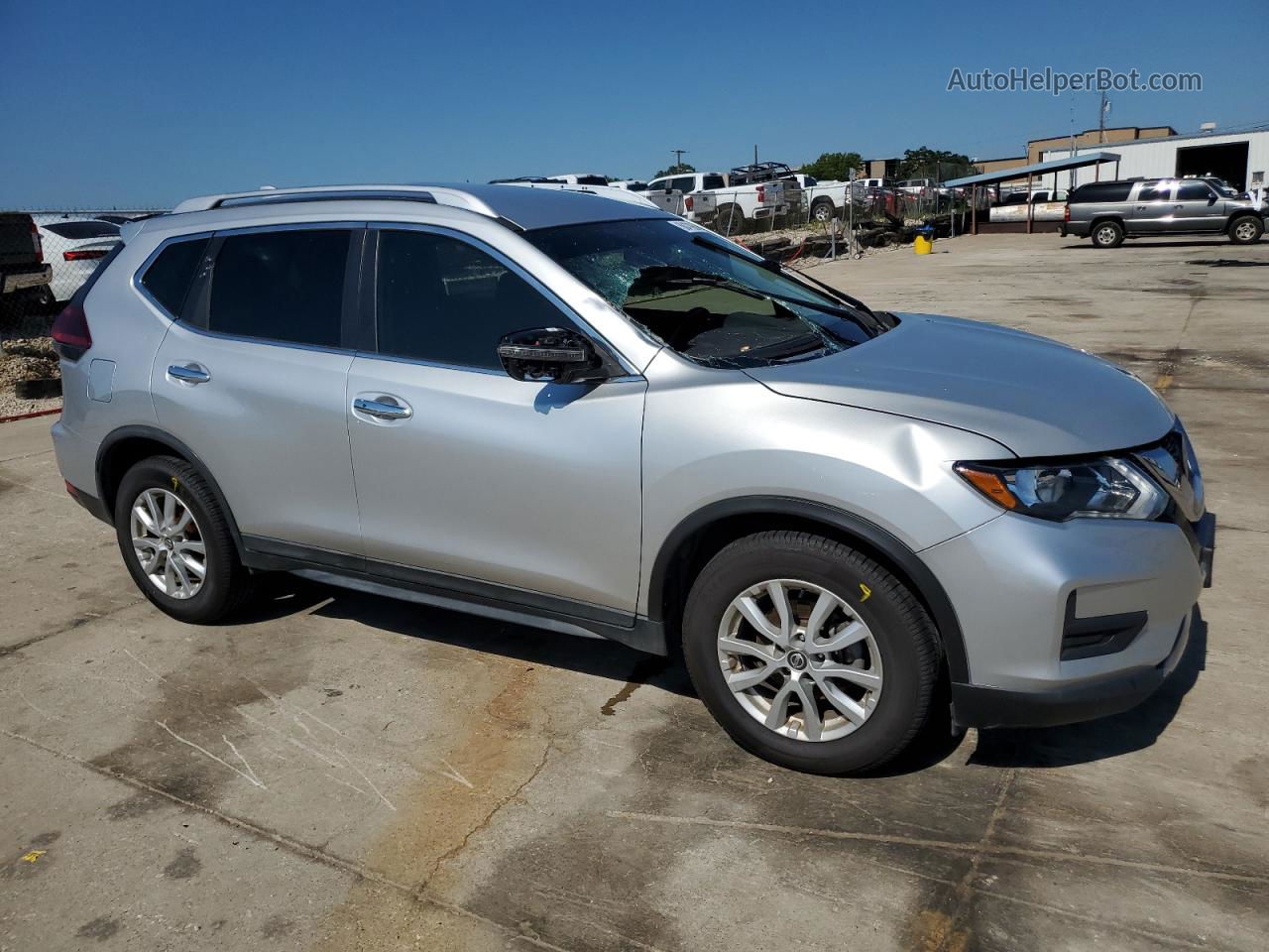 2018 Nissan Rogue S Silver vin: KNMAT2MT5JP523499