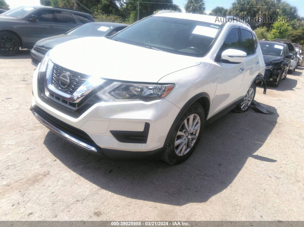 2018 Nissan Rogue Sv White vin: KNMAT2MT5JP615082