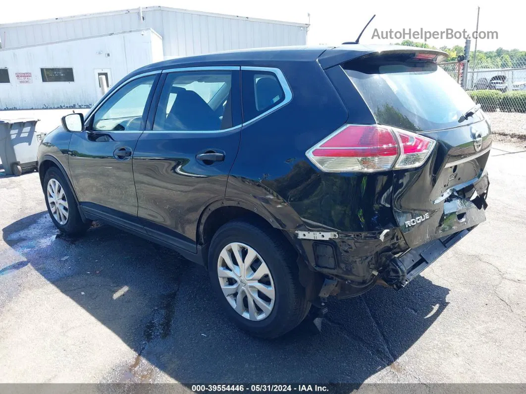 2016 Nissan Rogue S Черный vin: KNMAT2MT6GP621627