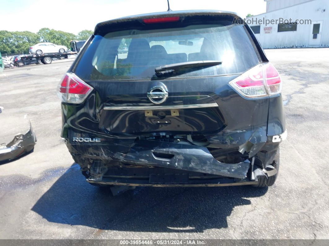 2016 Nissan Rogue S Черный vin: KNMAT2MT6GP621627