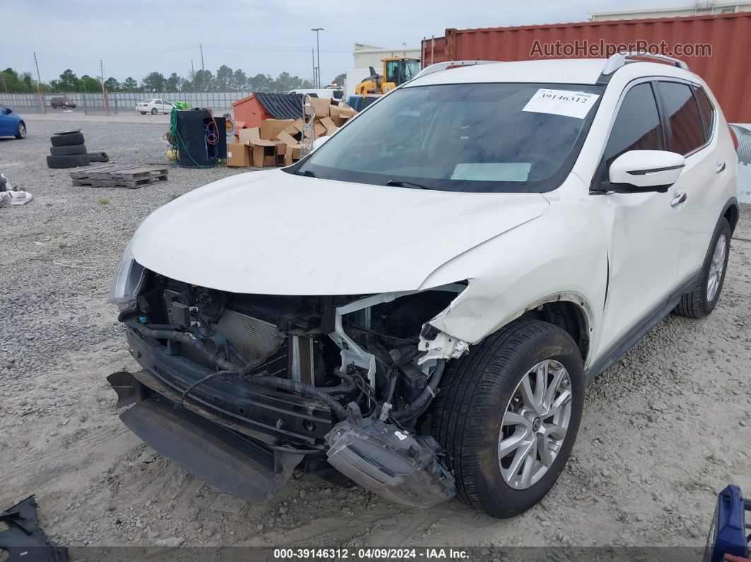 2018 Nissan Rogue Sv White vin: KNMAT2MT6JP542756