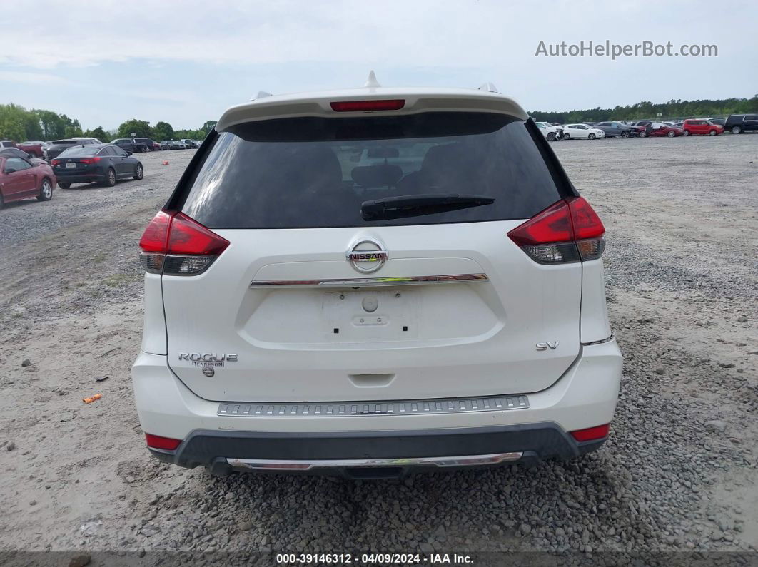 2018 Nissan Rogue Sv White vin: KNMAT2MT6JP542756