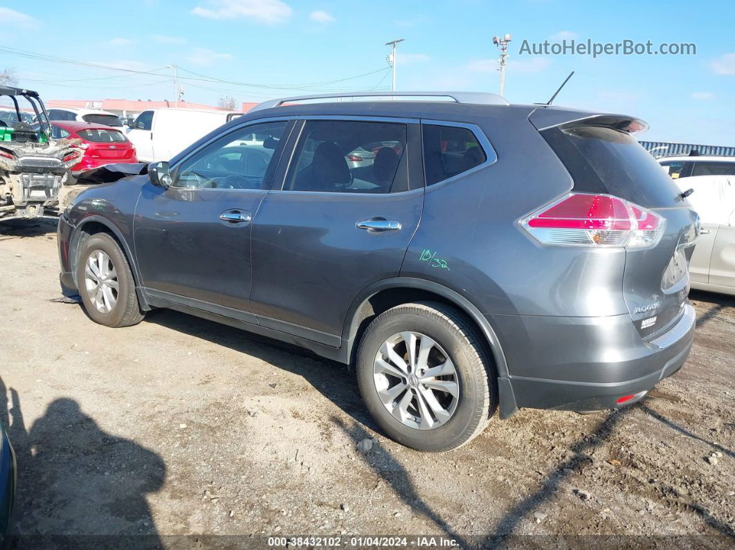 2016 Nissan Rogue Sv Gray vin: KNMAT2MT7GP620695